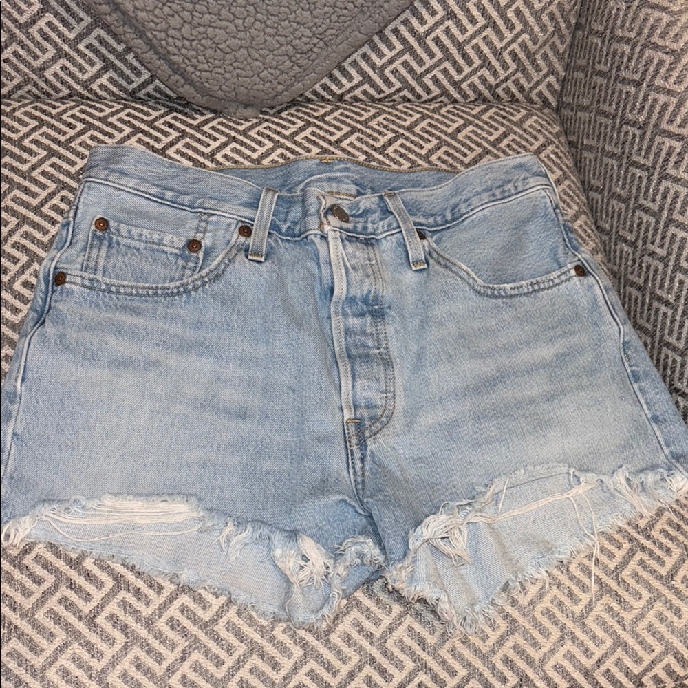 Light Blue Denim Women's Shorts